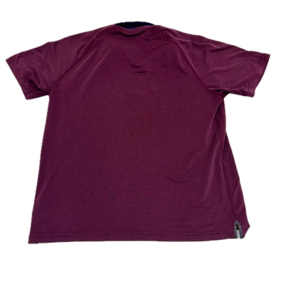 Rhone Polo Shirt Mens Medium Maroon Activewear‎ Performance Golf Gorpcore
